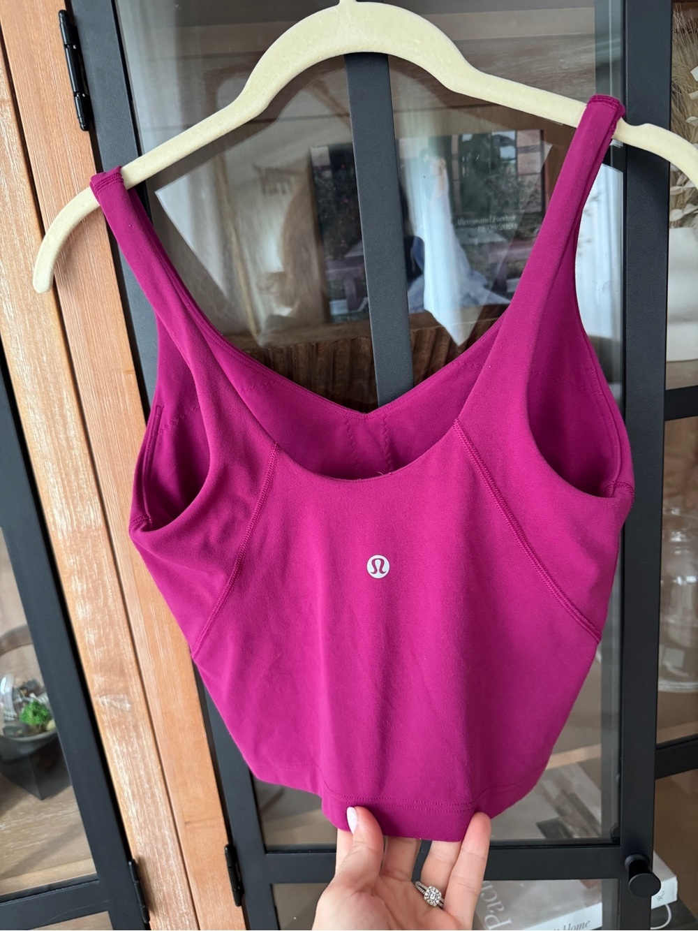 Lululemon Align Tank Top sports bra Magenta Purple berry cropped